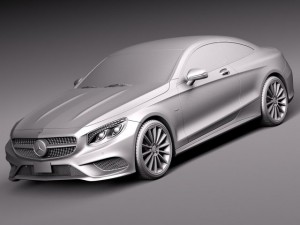 Mercedes-Benz S-class Coupe 2015 3D Model