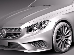 Mercedes-Benz S-class Coupe 2015 3D Model