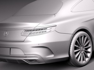 Mercedes-Benz S-class Coupe 2015 3D Model