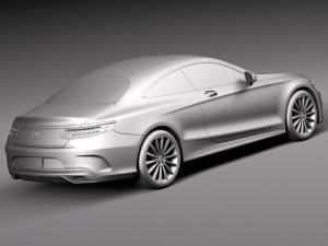 Mercedes-Benz S-class Coupe 2015 3D Model