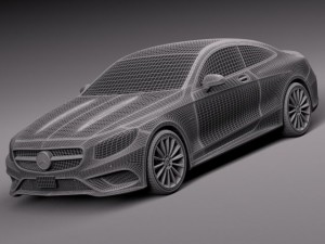 Mercedes-Benz S-class Coupe 2015 3D Model