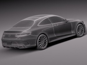 Mercedes-Benz S-class Coupe 2015 3D Model