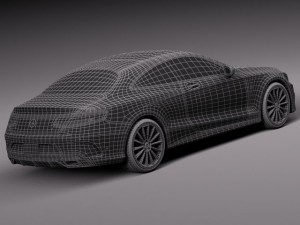 Mercedes-Benz S-class Coupe 2015 3D Model