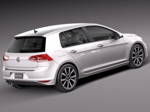 Volkswagen Golf GTE 2015 3D Model