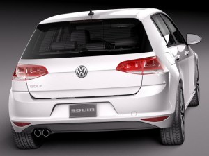 Volkswagen Golf GTE 2015 3D Model