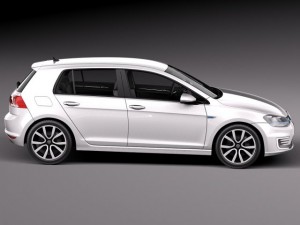 Volkswagen Golf GTE 2015 3D Model