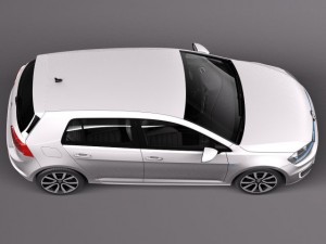 Volkswagen Golf GTE 2015 3D Model