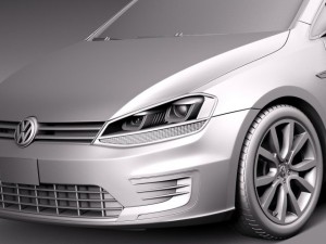 Volkswagen Golf GTE 2015 3D Model