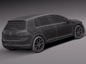 Volkswagen Golf GTE 2015 3D Model