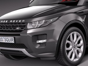 Range Rover Evoque Convertible 2014 3D मॉडल