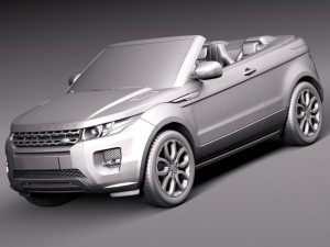 Range Rover Evoque Convertible 2014 3D मॉडल