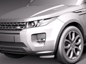 Range Rover Evoque Convertible 2014 3D मॉडल