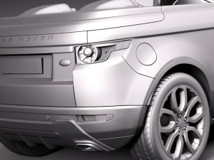 Range Rover Evoque Convertible 2014 3D मॉडल