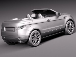 Range Rover Evoque Convertible 2014 3D मॉडल