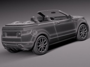 Range Rover Evoque Convertible 2014 3D मॉडल