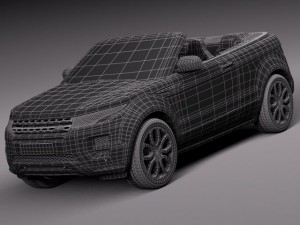 Range Rover Evoque Convertible 2014 3D मॉडल