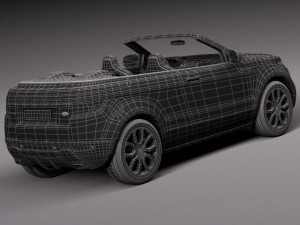 Range Rover Evoque Convertible 2014 3D मॉडल