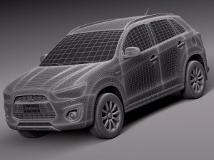 Mitsubishi asx 2011 Modèle 3D