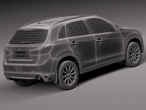 Mitsubishi asx 2011 Modèle 3D