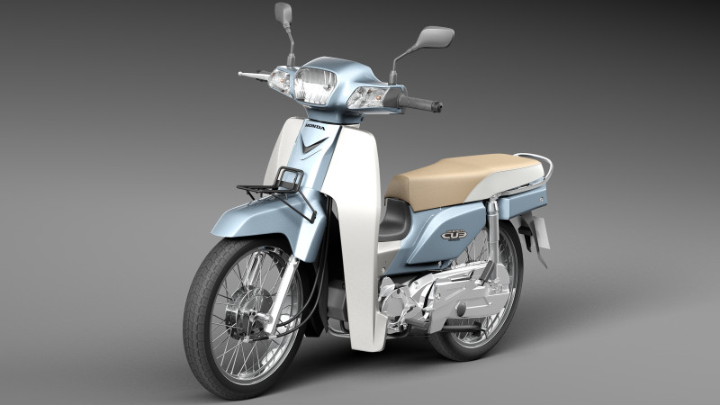 Honda Super Cub 2013 3D मॉडल .c4d .max .obj .3ds .fbx .stl .blend 