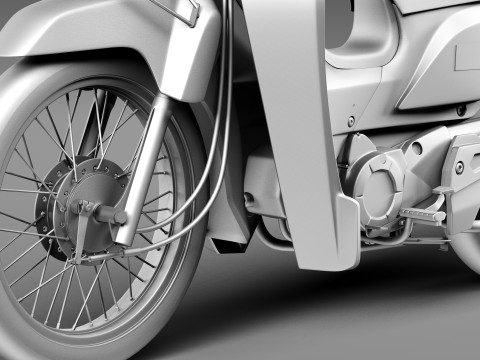 Honda Super Cub 2013 3D मॉडल