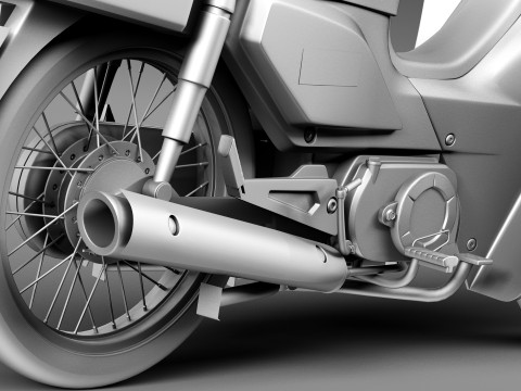 Honda Super Cub 2013 3D मॉडल