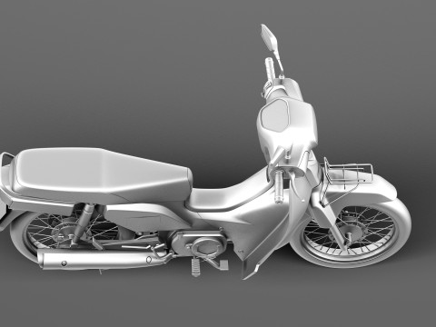 Honda Super Cub 2013 3D मॉडल