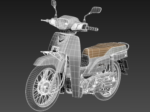 Honda Super Cub 2013 3D मॉडल