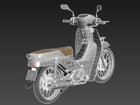 Honda Super Cub 2013 3D मॉडल