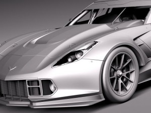 Chevrolet Corvette C7R 2015 3Dモデル