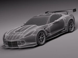 Chevrolet Corvette C7R 2015 3D Model