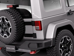 Jeep Wrangler Rubicon 2014 3D Model