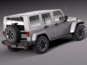 Jeep Wrangler Rubicon 2014 Modello 3D