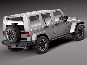 Jeep Wrangler Rubicon 2014 3D Model