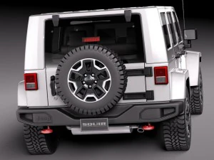 Jeep Wrangler Rubicon 2014 3D Model