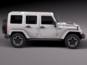 Jeep Wrangler Rubicon 2014 Modello 3D