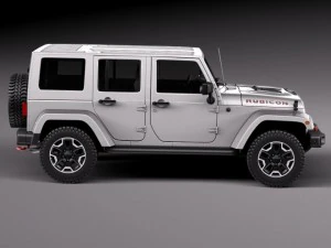 Jeep Wrangler Rubicon 2014 3D Model