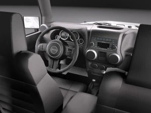 Jeep Wrangler Rubicon 2014 3D Model