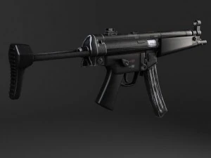 MP5A5 Submachine 3D Model