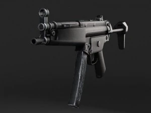 MP5A5 Submachine 3D Model