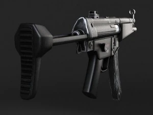 MP5A5 Submachine 3D Model