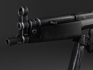 MP5A5 Submachine 3D 모델
