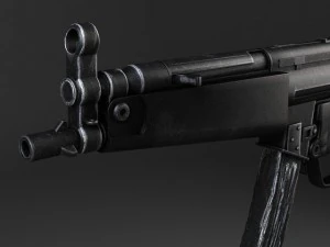 MP5A5 Submachine 3D Model