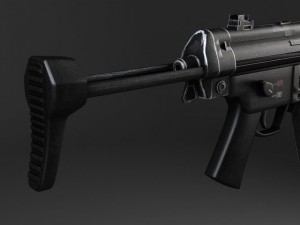 MP5A5 Submachine 3D 모델