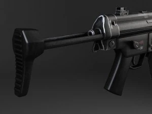MP5A5 Submachine 3D Model