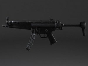 MP5A5 Submachine 3D 모델