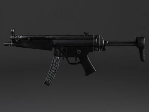 MP5A5 Submachine 3D Model