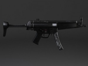 MP5A5 Submachine 3D 모델