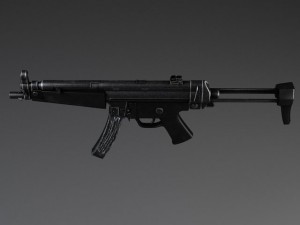 MP5A5 Submachine 3D 모델