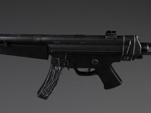MP5A5 Submachine 3D 모델